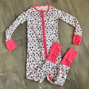 Bamboo convertible zip up romper